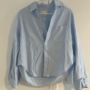 Citizens Of Humanity Light Blue Button Down cotton Shirt
